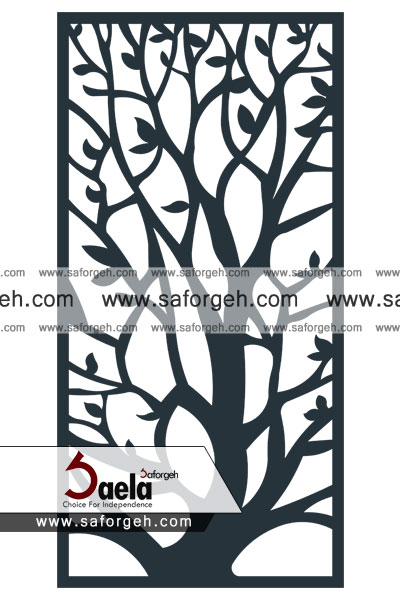 درب فرفورژه تک درخت درب فرفورژه تک درخت