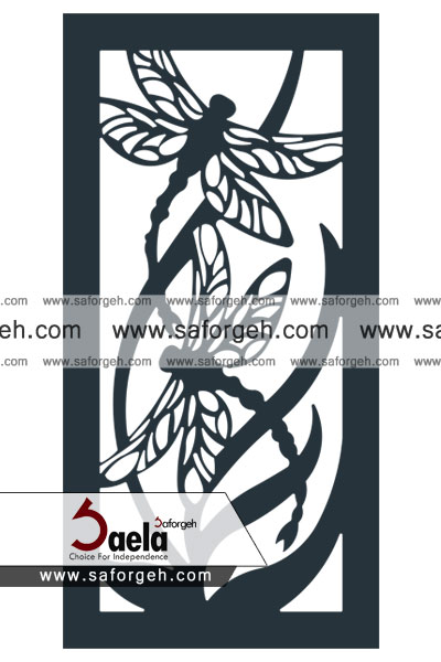 درب فرفورژه سنجاقک درب فرفورژه سنجاقک