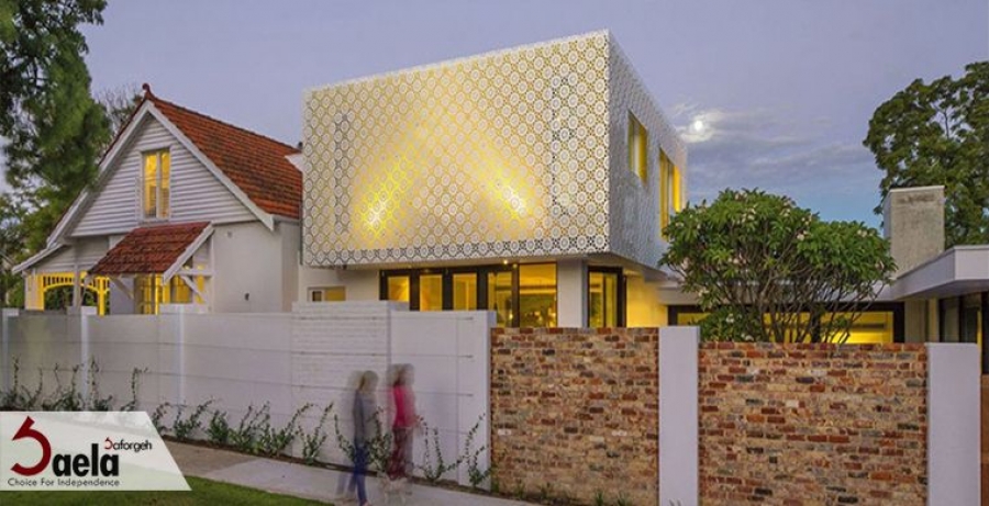 نورپردازی در فرفورژه نمای ساختمان ها