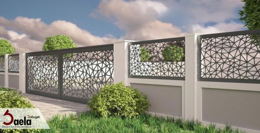 درب فلزی حیاط شیک